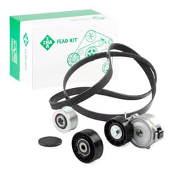 INA 529 0518 20 V-ribbed belt set with freewheel belt pulley FORD: S-Max Mk1, MONDEO 4 Turnier, MONDEO 4, LAND ROVER: Freelander 2 Off-Road