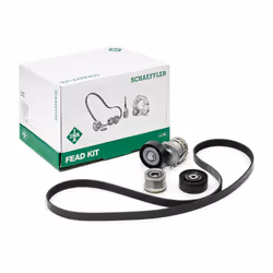INA 529 0521 20 V-ribbed belt set with freewheel belt pulley AUDI: A4 B8 Avant, Q5, A6 C6 Saloon, SEAT: Exeo Saloon, Exeo ST - Additional view 6
