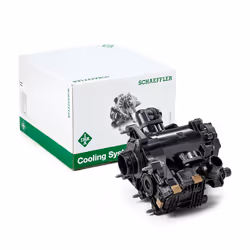 Engine thermostat; INA; with thermal management module with housing; for BMW, MINI; 11538631943, 11538843405, 8631943, 884340 ...
