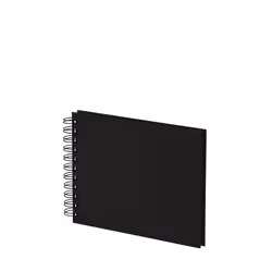 Rössler S.O.H.O., Black, 40 sheets, 195 x 145, Spiral binding, Black, 195 mm