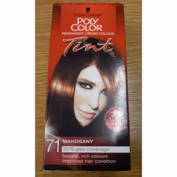 Poly colour, permanent cream colour Mahogany