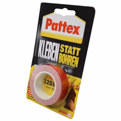 Pattex 526468"Gluing Instead Of Drilling" Double Sided Tape, Red, 1.5 m