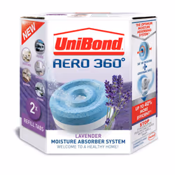 ) UniBond Aero 360 Moisture Absorber Relaxing Lavender Refill Tabs (2x 450g per pk) - 1PK (2x 450g Refills