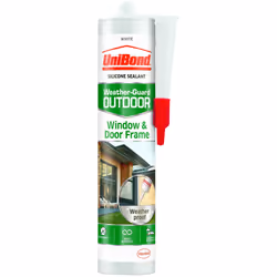 UniBond 2078170 Outdoor Window and Door Frame Sealant Cartridge - White