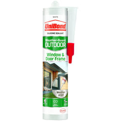 UniBond 2078170 Outdoor Window and Door Frame Sealant Cartridge - White