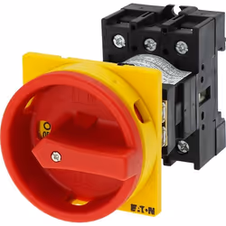 Eaton P1-25/V/SVB, Rotary switch, 3P, Red, Yellow, IP65, 25 A, -25 - 50 °C