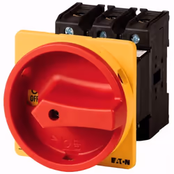 Eaton P3-100/V/SVB, Rotary switch, 3P, Red, Yellow, 100 A