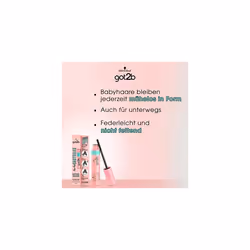 Bye Bye Bye Baby Hair Mascara Brush (16 ml), Brush for Baby Hair Fixing Gives a Shiny Finish, Feather Light and Non-Greasy, Even for Travelling