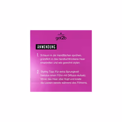 Attractant mousse (250 ml) curl mousse with hold 3 for defined curls and bounce, tames protruding hair, with anti-frizz effect