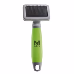 Moser 2999-7055, Cat (animal) / Dog, Brush, Green, Grey, 120 mm, 35 mm, 255 mm