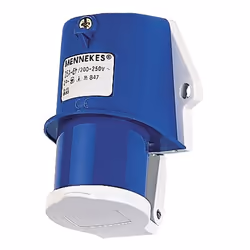 MENNEKES 847, 3P, 6 h, Blue, IP44, CE, VDE, 230 V