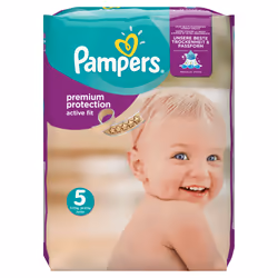 Pampers Premium Protection 81554433, Boy/Girl, Pant diaper, 11 kg, 23 kg, Multicolour, 12 h