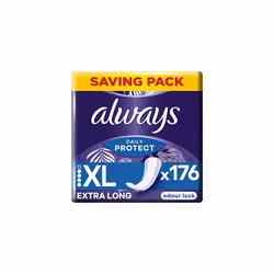 Dailies Panty Liners For Women, Daily Protect, Long Plus, 176 Liners (44 x 4 Packs) SAVING PACK, For Light Bladder Leak,