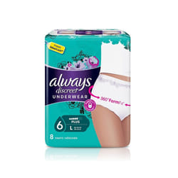 Always Discreet Pants Plus Large 8 Pants
