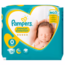 Pampers 81665614, Boy/Girl, Tape diaper, 1.5 kg, 2.5 kg, Multicolour, Velcro
