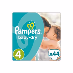 44 Pampers Baby Dry Nappies ~ Size 4 ~ 9-14kg