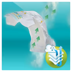 44 Pampers Baby Dry Nappies  ~  Size 4  ~  9-14kg