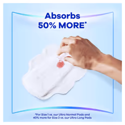Infinity FlexProtect Pads Long (Size 2) Sanitary Towels Wings 66 Pads, Up to Zero Feel, Up to Zero Leaks, Thin and