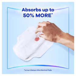 Infinity FlexProtect Pads Normal (Size 1) Sanitary Towels Wings 72 Pads, Up to Zero Feel, Up to Zero Leaks, Thin and Flexible Protection, Always'
