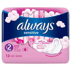 Always Sensitive Long Ultra Sanitary napkin 12 pc(s)