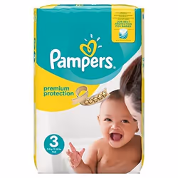 Pampers Premium Protection, Boy/Girl, 5 kg, 9 kg, Green, Yellow, Velcro, 12 h