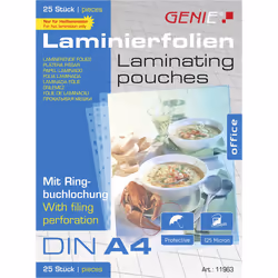 Genie 11963, Transparent, Glossy, A4, Pack, 338 mm, 303 mm