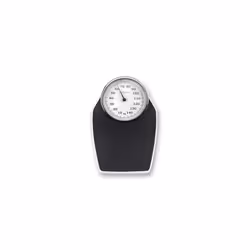 PSD mechanical bathroom scale up to 150 kg, analogue, retro scale in classic design and large scale in frustration-free packa ...