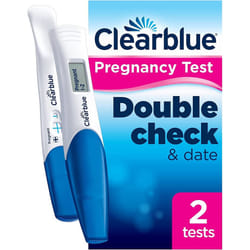 Clearblue Pregnancy Test Double-Check & Date Combo Pack, Result As Fast As 1 Minute (Visual Stick) and Tells You How Many Weeks (Digital Stick), Kit