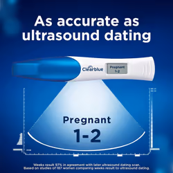 Clearblue Pregnancy Test Double-Check & Date Combo Pack, Result As Fast As 1 Minute (Visual Stick) and Tells You How Many Weeks (Digital Stick), Kit