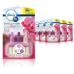 Febreze Ambi Pur 3Volution Air Freshener Plug-In Diffuser Refill, Odour Eliminator, Thai Orchid, 120 ml (20 x 6)
