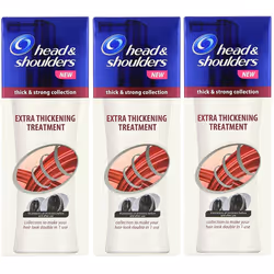 3 x 125ml Head & Shoulders Extra Thickening Treatment Thick & Strong Collection