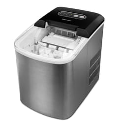 MEDION MD 17739 Portable ice cube maker 12 kg/24h 120 W Black, Stainless steel