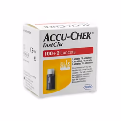 Accu Chek FastClix Lancets Box of 100+2 Lancets