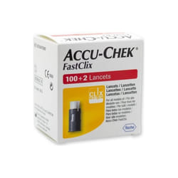 Accu Chek FastClix Lancets Box of 100+2 Lancets