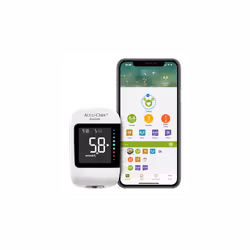 ROCHE  ACCU-CHEK INSTANT BLOOD GLUCOSE MONITOR,TEST STRIPS INCLUDED