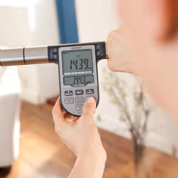 Omron BF511 Square Blue Electronic personal scale