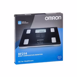 Omron BF214 Body Composition Monitor Weight Scales BMI & Body Fat Digital, Black