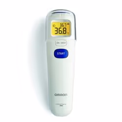 Omron MC-720-E, Remote sensing, White, Body temperature, Surface temperature, 25 entries, CR2032/DL2032, 120 mm