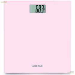 Omron Digital Personal Body Technology Weighing Slim Bathroom Scale, Pink HN289