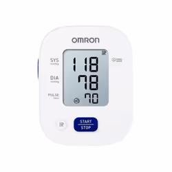 Omron M2, Upper arm, Automatic, Grey, White, Analog, 22 - 32 cm, mmHg