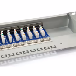 Equip 24-Port Cat.6 Shielded Patch Panel, Light Grey - Additional view 4