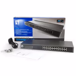 LevelOne 24-Port Fast Ethernet Switch - Additional view 5