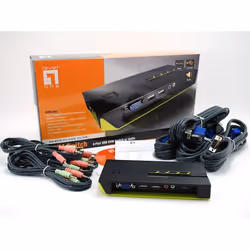 LevelOne 4-Port USB VGA KVM Switch, audio support - Additional view 4