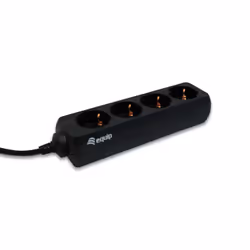 Equip 4-Outlet Power Strip, 1.1 m, Type F, Black, 4 AC outlet(s), 100 - 240 V, 50 - 60 Hz