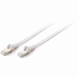 Equip Cat.6A S/FTP Flat Patch Cable, 1m, white, 1 m, Cat6a, S/FTP (S-STP), RJ-45, RJ-45, White