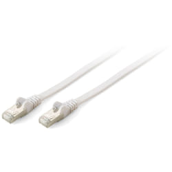 Equip Cat.6A S/FTP Flat Patch Cable, 1m, white
