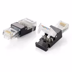 Equip Tool-free RJ45 Plug, Cat.5e, RJ-45, Black, Transparent, Polycarbonate, Cat5e, -10 - 60 °C, 12 g