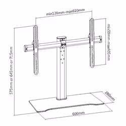 Equip 32"-55” TV Tabletop Stand - Additional view 5