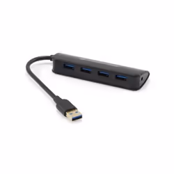 Conceptronic 4-Port USB 3.0 Hub, USB 3.2 Gen 1 (3.1 Gen 1) Type-A, USB 3.2 Gen 1 (3.1 Gen 1) Type-A, 4800 Mbit/s, Black, USB, ...