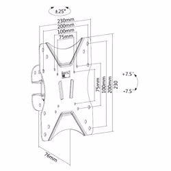 Equip 23"-42" Pivoting TV Wall Mount Bracket - Additional view 4